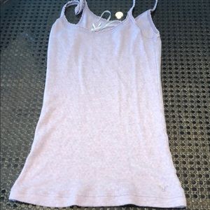 Lavender camisole with bow detail